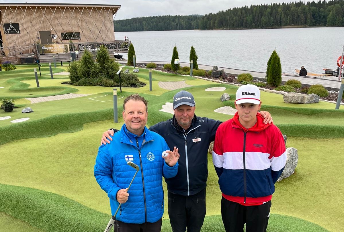 Mikko Oinonen puttasi kakkoseksi Olvi Adventure Golf Openissa